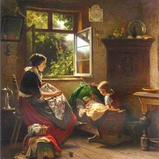 Схема вышивки «мать»