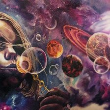 Схема вышивки «Космос»