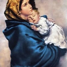 Схема вышивки «Maria và con .»