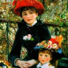 Схема вышивки «Two Sisters (On the Terrace)»