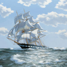 Схема вышивки «БЕЛЫЕ ПАРУСА»