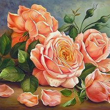 Схема вышивки «РОЗЫ»