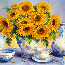 Схема вышивки «ПОДСОЛНУХИ»