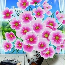 Схема вышивки «РОЗОВЫЙ БУКЕТ»