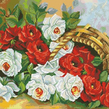 Схема вышивки «ПЕРЕВЕРНУТАЯ КОРЗИНКА»