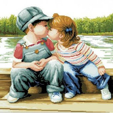 Схема вышивки «ПЕРВЫЙ ПОЦЕЛУЙ»