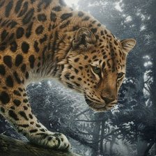 Схема вышивки «Onça pintada.»