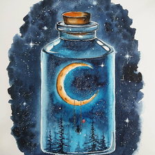 Схема вышивки «Лунные качели»