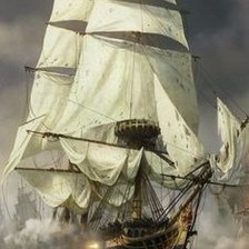 Схема вышивки «корабль»