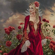 Схема вышивки «lady»