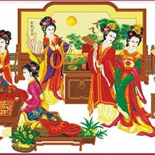 Схема вышивки «oriente»