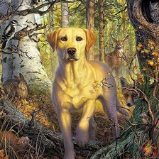 Схема вышивки «В лесу»