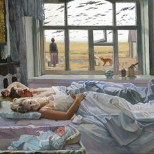 Схема вышивки «Утро»