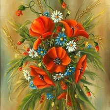 Схема вышивки «Цветы»