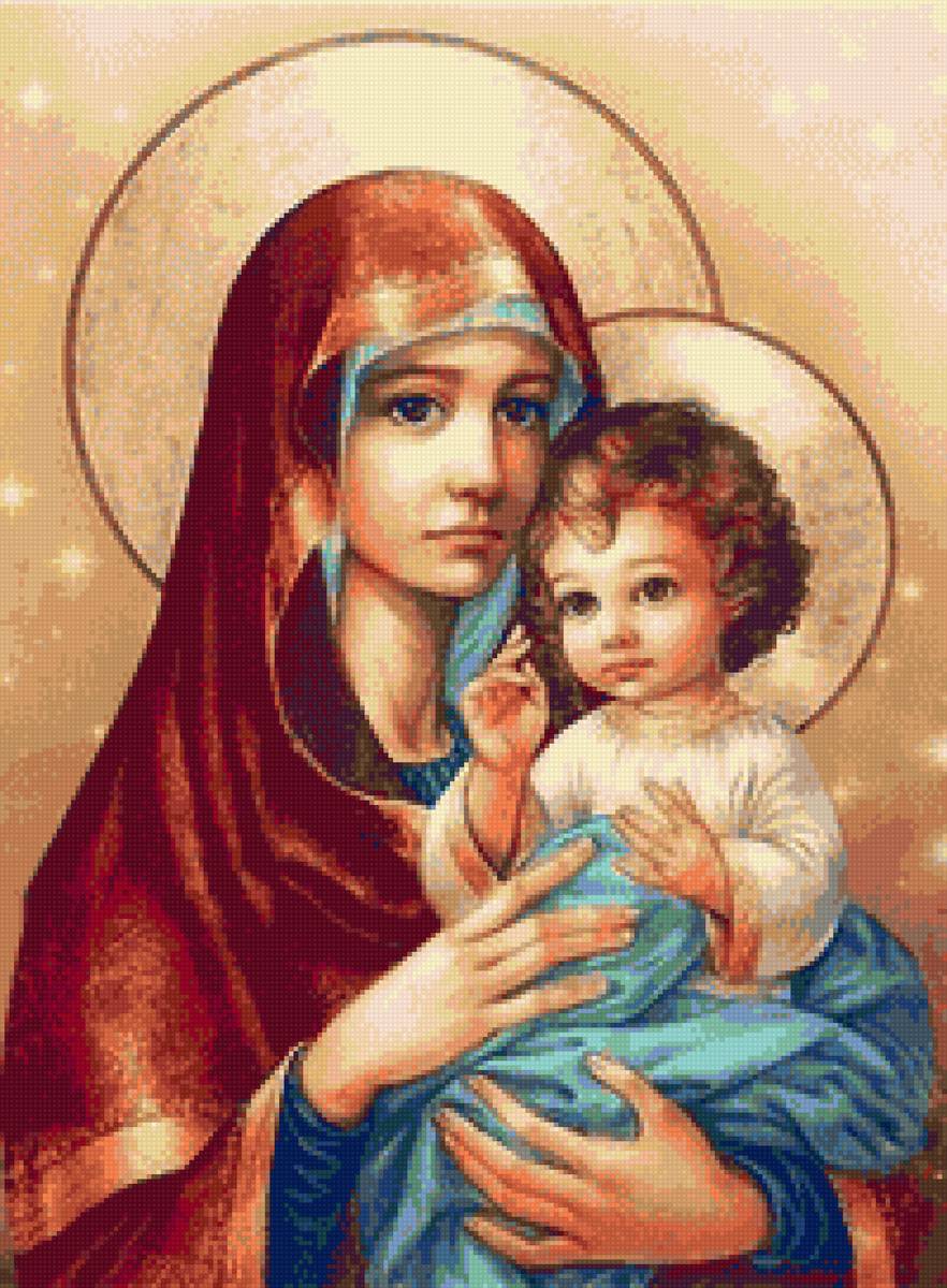 MADONNA CON VELO ROSSO - rosso, madonna - предпросмотр