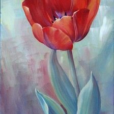 Схема вышивки «Тюльпан»