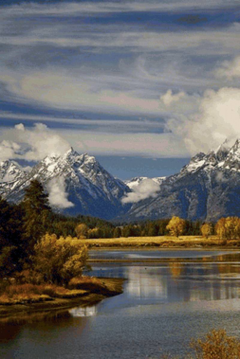 Nacional parque. - lago., paisagens, montanhas - предпросмотр
