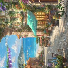 Схема вышивки «ТОМАС КИНКЕЙД. ИТАЛЬЯНСКОЕ КАФЕ»