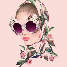 Схема вышивки «rostro vintage»