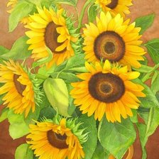 Схема вышивки «Подсолнухи»