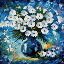 Схема вышивки «Afremov bouquet»