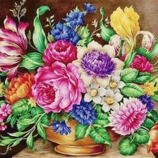 Схема вышивки «Цветы»