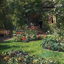 Схема вышивки «В летнем саду 2»