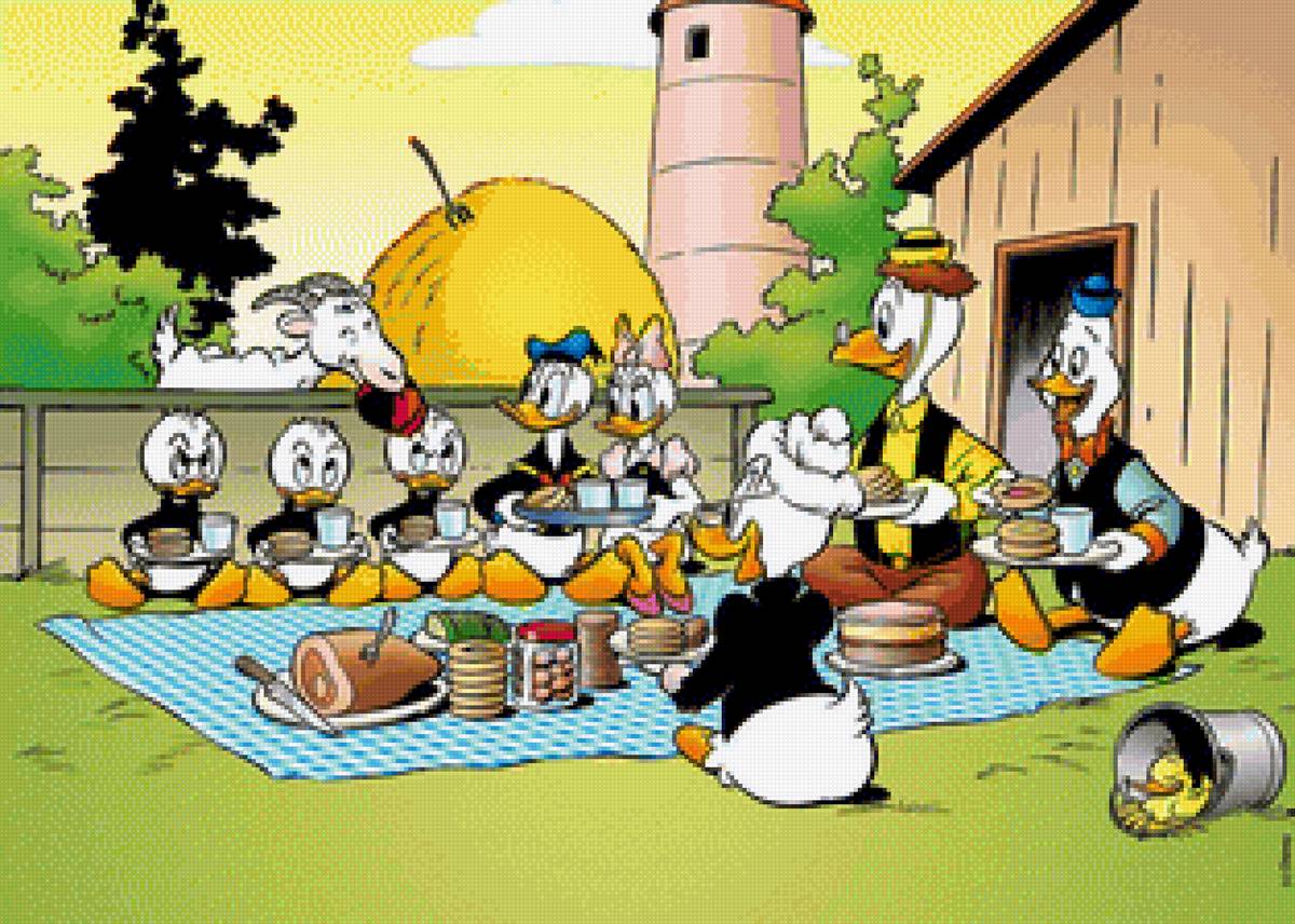 familia donalds de picnic - предпросмотр