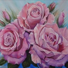 Схема вышивки «Розы»