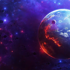 Схема вышивки «Космос»