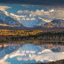 горное озеро