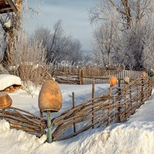 Схема вышивки «зима»