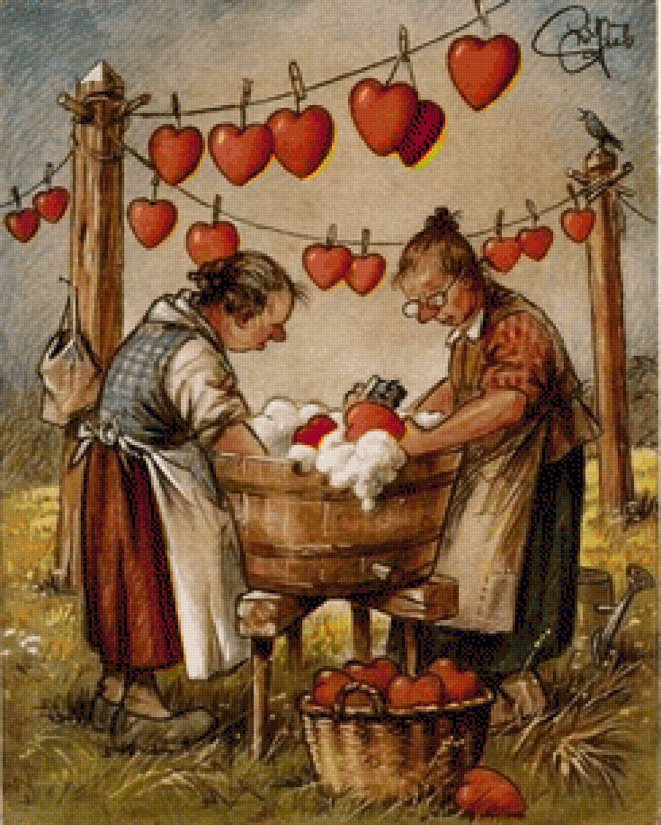 abuelitas lavando corazones - предпросмотр