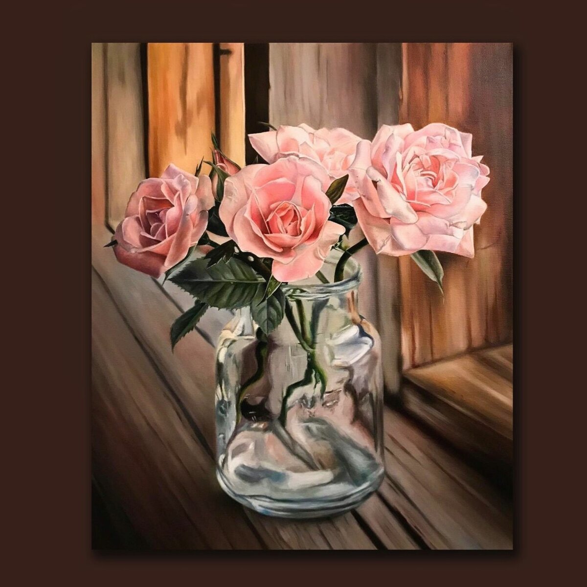 Букет роз - букет, натюрморт, розы, живопись - оригинал