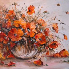 Маки в вазе.