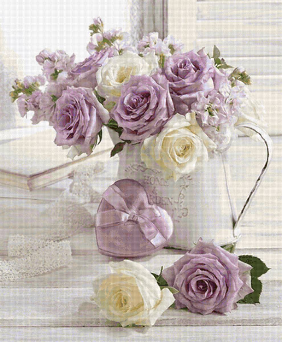 Нежный  букет роз. - нежный, розовый, розы, букет, цветы - предпросмотр