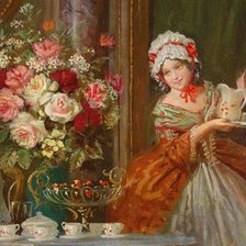 Схема вышивки «lady»