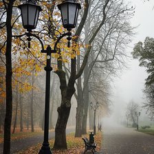 Схема вышивки «Поздняя осень.»