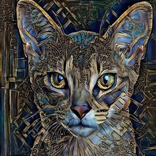 Схема вышивки «Gato.»