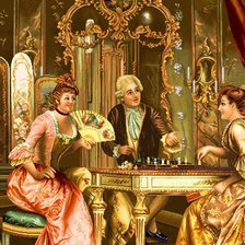 Схема вышивки «partita a scacchi»