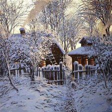 Схема вышивки «Зима»