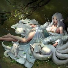 Схема вышивки «Кицунэ 2»