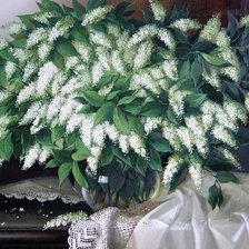 Схема вышивки «Черемуха в цвету»