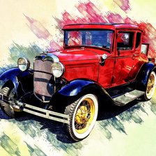 Схема вышивки «авто»