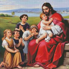 Схема вышивки «Иисус»