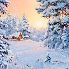 Схема вышивки «Пейзаж»