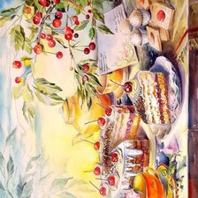 Схема вышивки «С ДНЁМ РОЖДЕНИЯ»