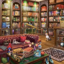 Схема вышивки «ЭДУАРД. ЧИТАЛЬНЫЙ ЗАЛ»