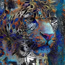 Схема вышивки «Leopardo.»