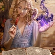 Схема вышивки «La bruja blanca»